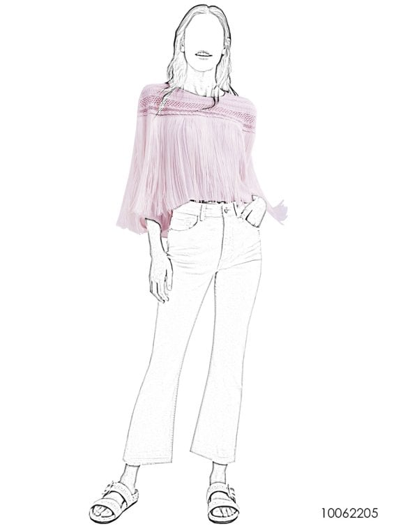 MOLDE BLUSA BLUSON FLECOS MUJER 2205