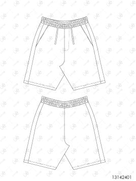 MOLDE SHORT OVERSIZE NIÑO 2401