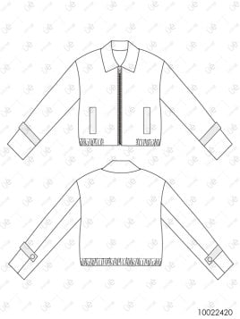 MOLDE CHAQUETA BOMBER MUJER 2420
