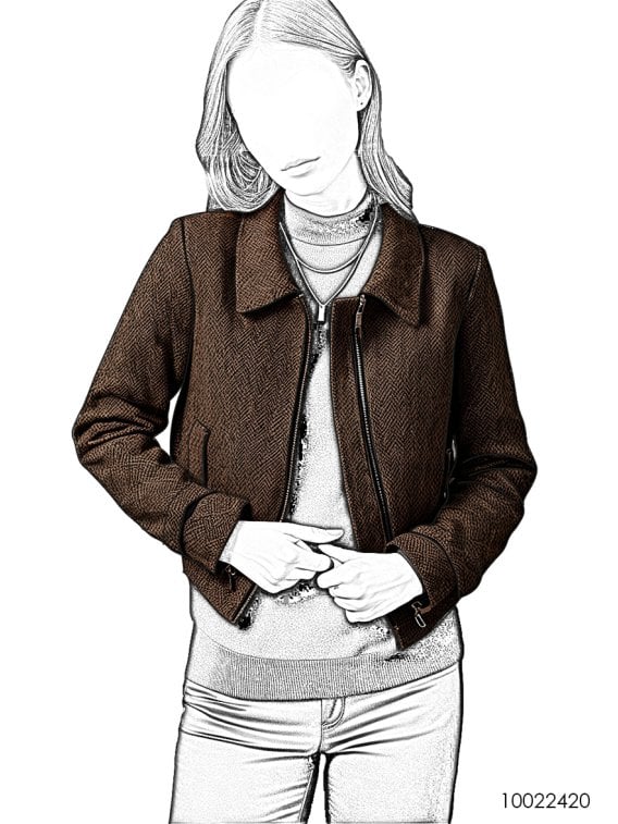 MOLDE CHAQUETA BOMBER MUJER 2420