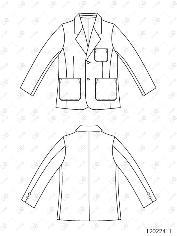 MOLDE CHAQUETA BLAZER HOMBRE 2411