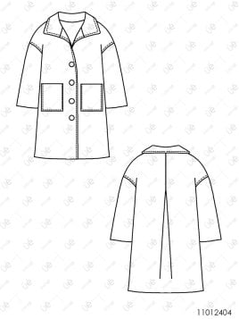 MOLDE ABRIGO BASICO NIÑA 2404