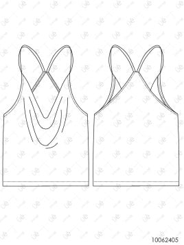 MOLDE BLUSA TOP MUJER 2405