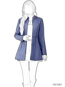 MOLDE ABRIGO CHAQUETA MUJER 2407