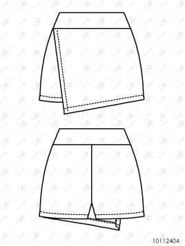 MOLDE FALDA SHORT MUJER 2404