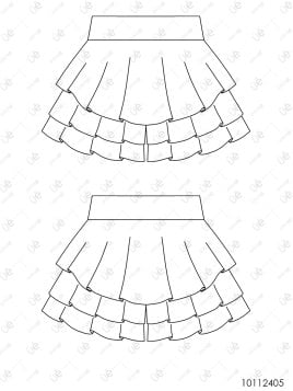 MOLDE FALDA SHORT MUJER 2405