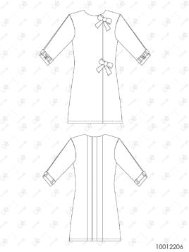 MOLDE ABRIGO CLASICO MUJER 2206