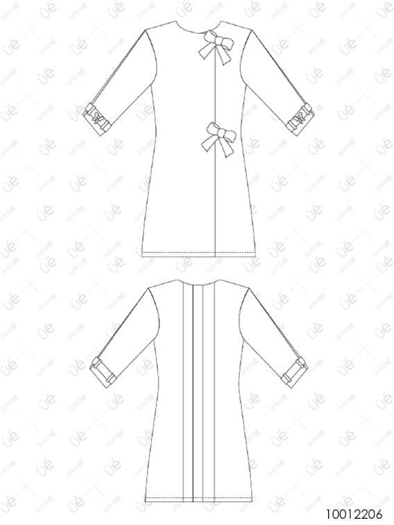 MOLDE ABRIGO CLASICO MUJER 2206