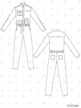 MOLDE PANTALON ENTERITO HOMBRE 1604