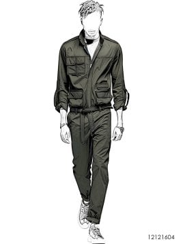 MOLDE PANTALON ENTERITO HOMBRE 1604