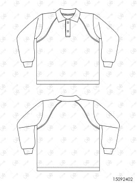 MOLDE ESCOLAR POLERA CORTES 2402