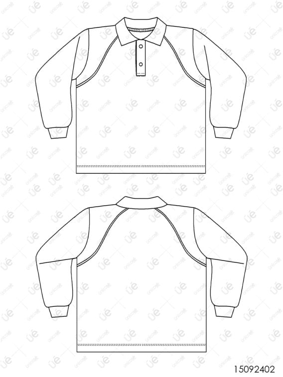 MOLDE ESCOLAR POLERA CORTES 2402