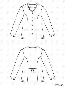 MOLDE CHAQUETA SANITARIA MUJER RT 2445