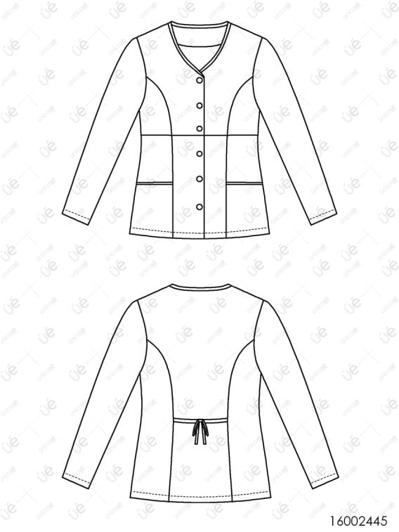 MOLDE CHAQUETA SANITARIA MUJER RT 2445