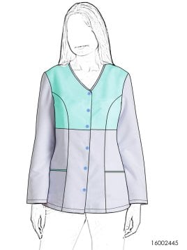 MOLDE CHAQUETA SANITARIA MUJER RT 2445