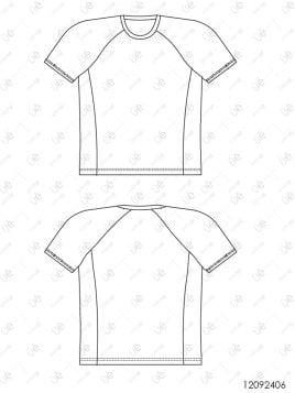 MOLDE POLERA RAGLAN HOMBRE 2406