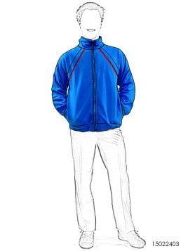 MOLDE ESCOLAR CHAQUETA RAGLAN 2403