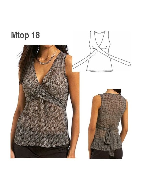 TOP AMARRADO MUJER, CORTE BAJO BUSTO.