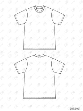 MOLDE POLERA BASICA OVERSIZE NIÑO 2401