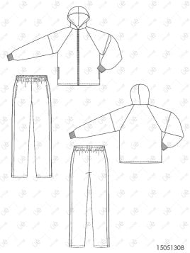 MOLDE BUZO ESCOLAR CORTES 1308