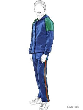 MOLDE BUZO ESCOLAR CORTES 1308