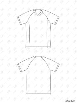 MOLDE DEPORTE CAMISETA RAGLAN 2422