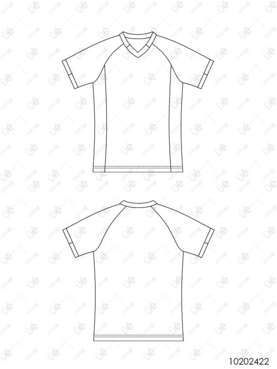 MOLDE DEPORTE CAMISETA RAGLAN 2422