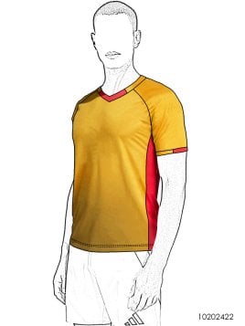 MOLDE DEPORTE CAMISETA RAGLAN 2422