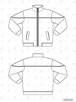 MOLDE ESCOLAR CHAQUETA CORTES 2501