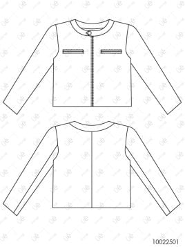 MOLDE CHAQUETA CORTA MUJER 2501