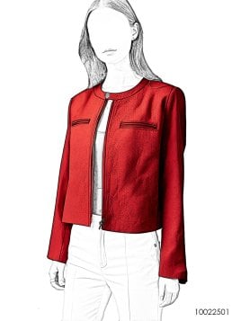 MOLDE CHAQUETA CORTA MUJER 2501