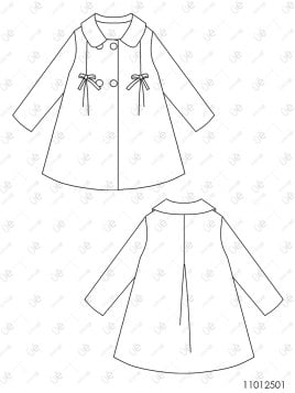 MOLDE ABRIGO CAMPANA NIÑA 2501