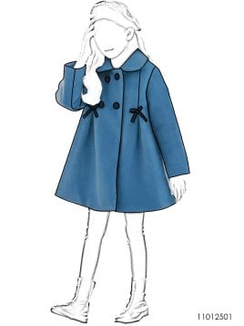 MOLDE ABRIGO CAMPANA NIÑA 2501