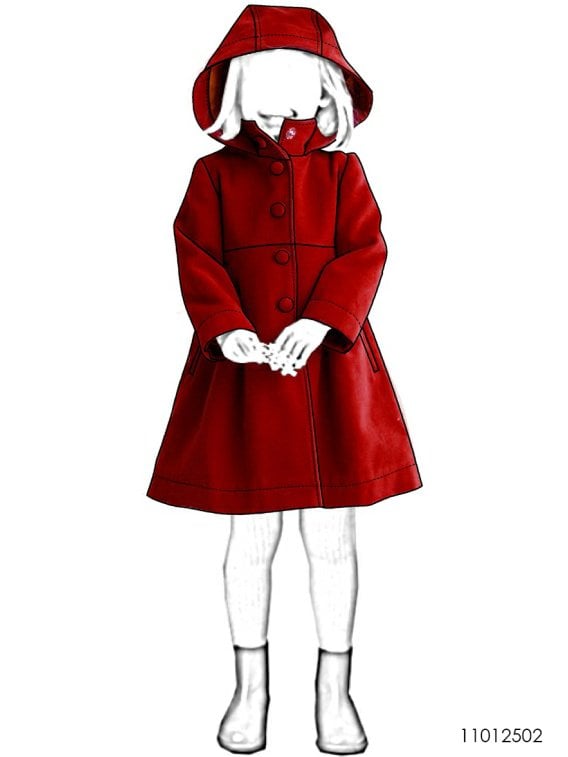 MOLDE ABRIGO CAMPANA NIÑA 2502