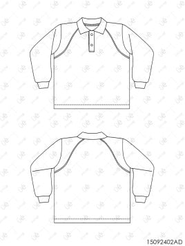 MOLDE ESCOLAR POLERA CORTES 2402AD