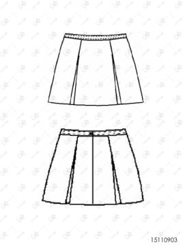 FALDA ESCOLAR 4 TABLAS ESCOLAR 0903