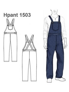 MOLDES PATRONES JARDINERA HOMBRE