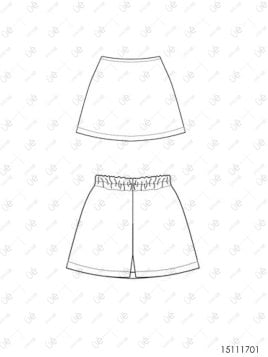 FALDA SHORT ESCOLAR 1701