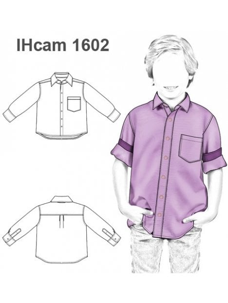 MOLDE: CAMISA BASICA NIÑO 1602