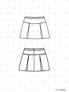 FALDA TABLAS ESCOLAR 0909