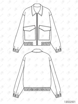 MOLDE CHAQUETA BOMBER HOMBRE 2501