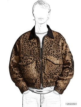 MOLDE CHAQUETA BOMBER HOMBRE 2501