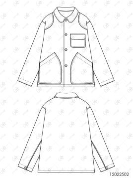 MOLDE CHAQUETA GRANERO HOMBRE 2502