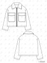 MOLDE CHAQUETA CAZADORA NIÑA 2501