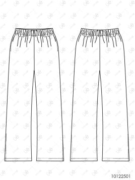 MOLDE PANTALON BASICO MUJER 2501