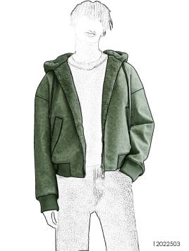 MOLDE CHAQUETA BOMBER HOMBRE 2503