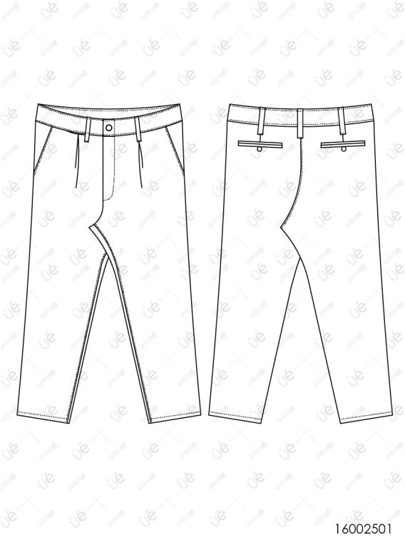 MOLDE PANTALON CLASICO HOMBRE RT 2501