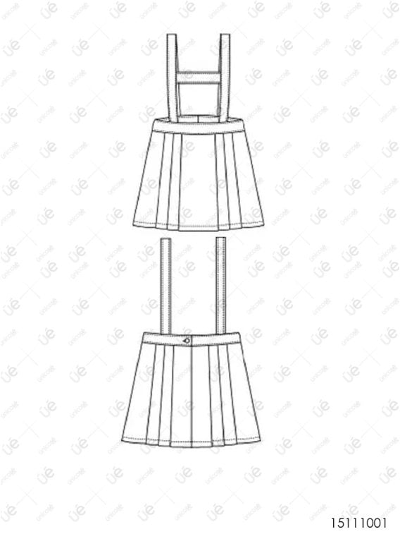 FALDA TABLAS ESCOLAR 1001
