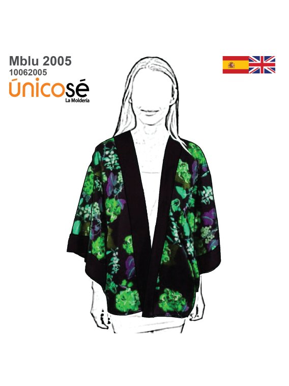 MOLDE BLUSA KIMONO MUJER 2005