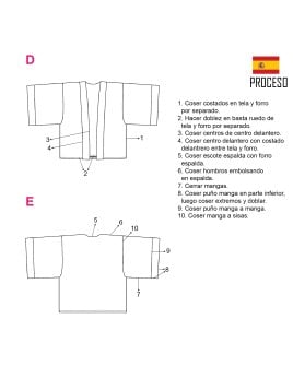 MOLDE BLUSA KIMONO MUJER 2005